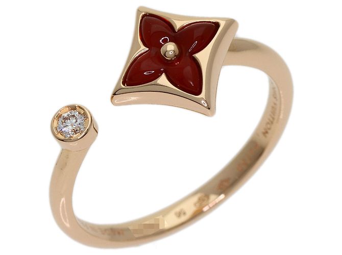 Anello Louis Vuitton Star Blossom Mini in Corniola e Diamanti - vista 2