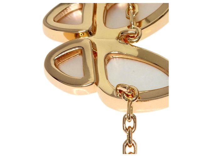 Collar Van Cleef & Arpels de Papillon de diamantes y nácar blanco - vista 6