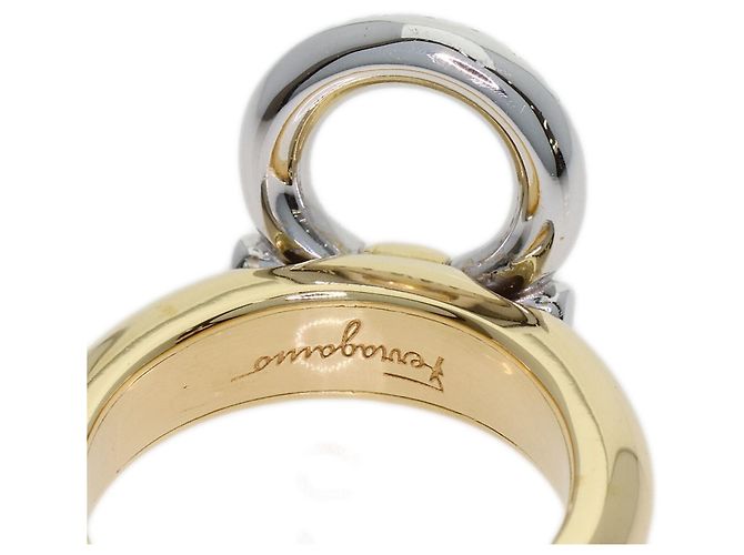 Anello Salvatore Ferragamo Gancini Pave Diamond - vista 8
