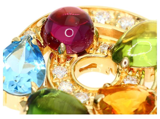 Bulgari Bvlgari Astrale Cerchi Halskette mit Diamanten und bunten Edelsteinen - Ansicht 6