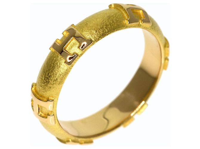Ring Anello Hermès Fidelité in oro giallo 18K - vista 2