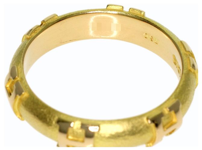 Ring Anello Hermès Fidelité in oro giallo 18K - vista 7
