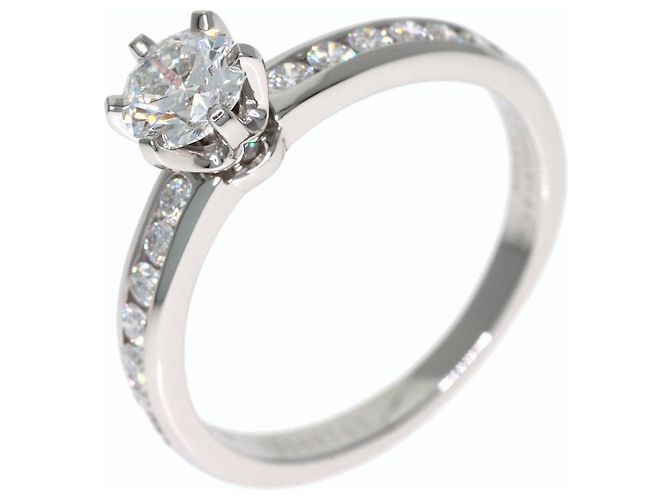 Tiffany & Co. Platin-Solitärring mit Diamant - Ansicht 2