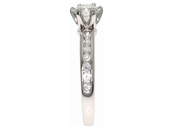 Tiffany & Co. Platin-Solitärring mit Diamant - Ansicht 3