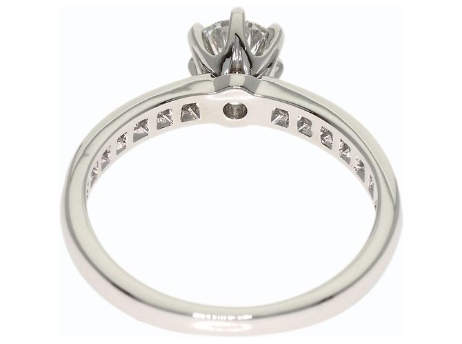 Tiffany & Co. Platin-Solitärring mit Diamant - Ansicht 4