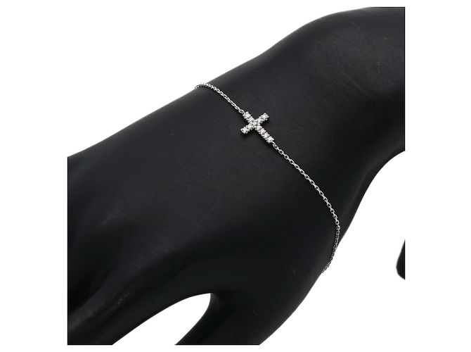 Bracciale con charm Cartier in oro bianco 18K - vista 5