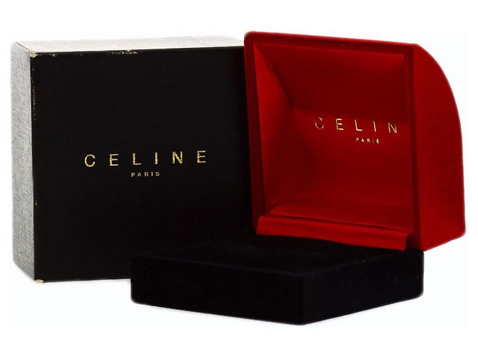 Diamond Céline Anello Celine Logo Cross Diamanti in Oro Giallo 18K - vista 11