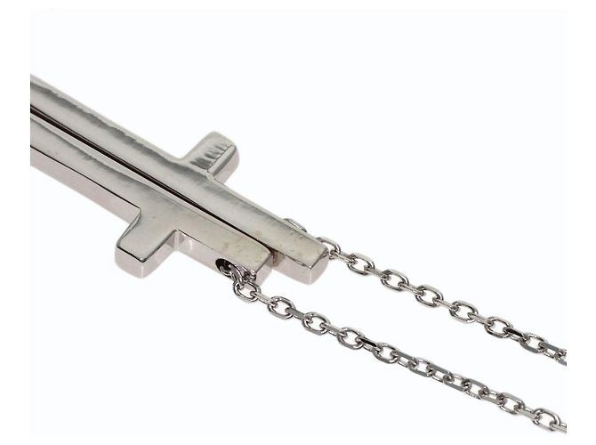 Collana Croce Separata Gucci in Oro Bianco 18K - vista 5