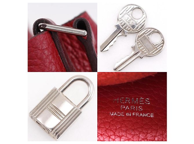 Hermès Hermes Picotin Clémence PM Rosso - vista 5