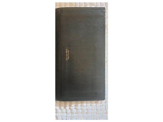 Céline Cartera de cuero Celine Paris Negro - vista 11