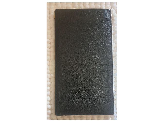 Céline Cartera de cuero Celine Paris Negro - vista 3