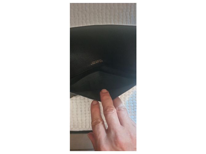 Céline Cartera de cuero Celine Paris Negro - vista 9