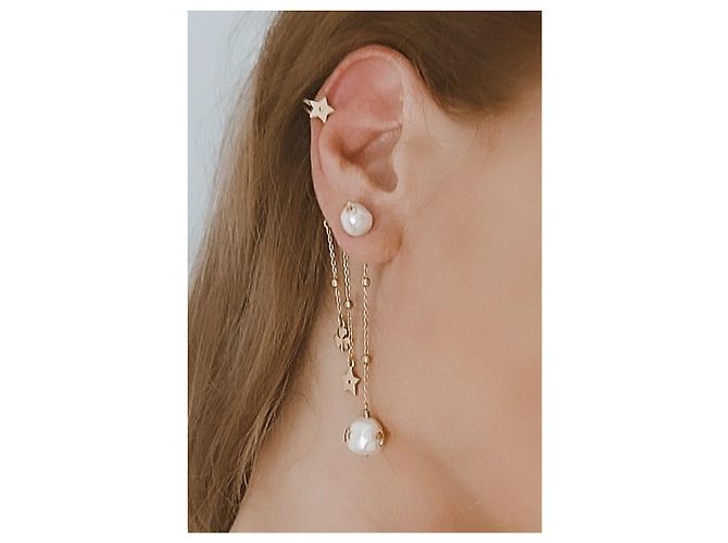 Dior Mono boucle. Perles de Désir Weiß Golden - Ansicht 5