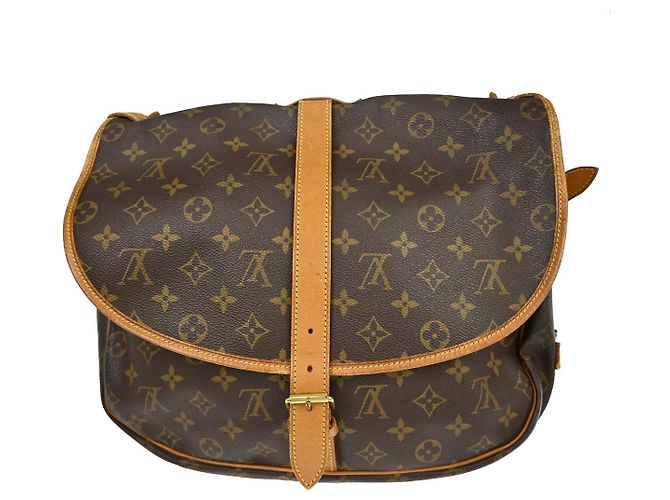 Louis Vuitton Saumur Monogram 35 Marrone - vista 2