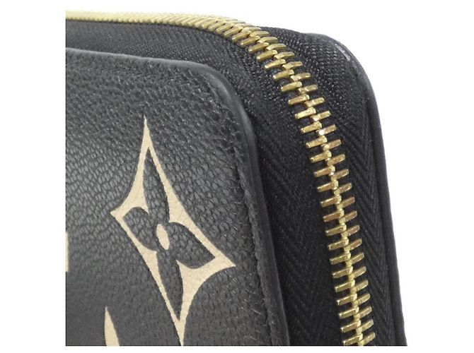 Louis Vuitton Bicolor Monogram Empreinte Zippy Wallet Schwarz Mehrfarben Beige - Ansicht 3