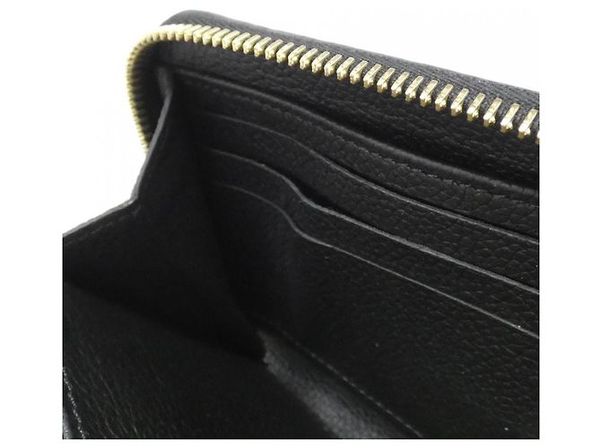 Louis Vuitton Bicolor Monogram Empreinte Zippy Wallet Schwarz Mehrfarben Beige - Ansicht 7