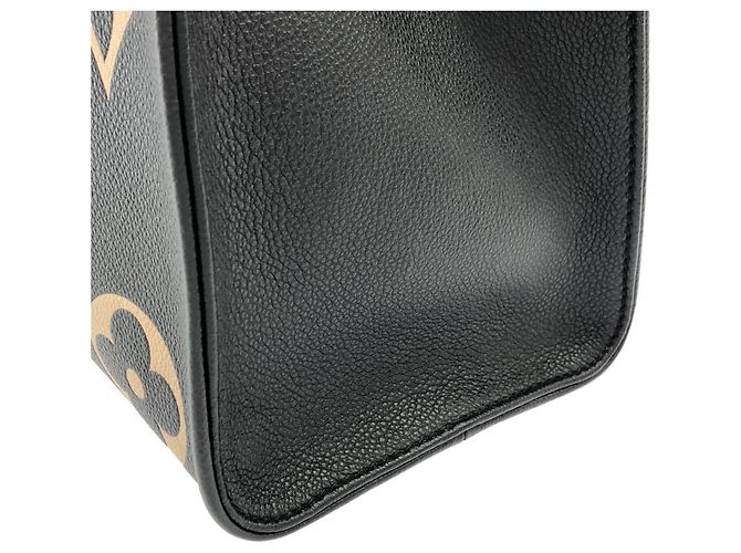 Borsa Louis Vuitton Bicolor Monogram Empreinte OnTheGo MM Nero Multicolore Beige - vista 4