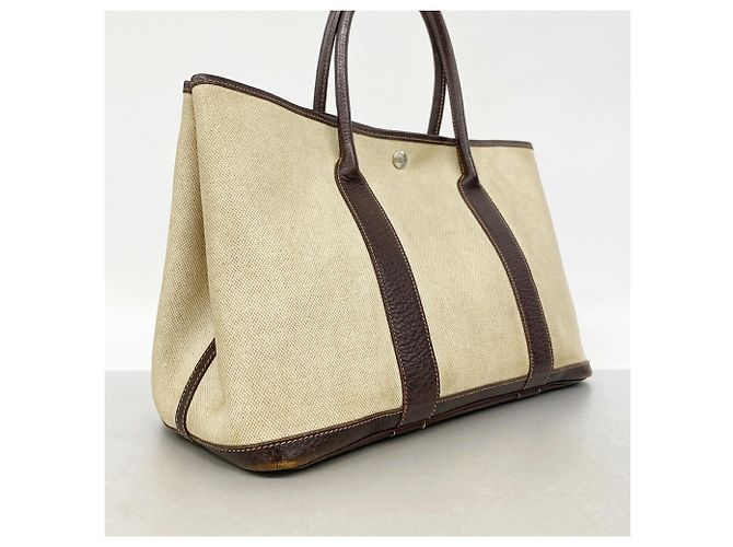 Hermès Borsa Tote Hermes Garden PM Marrone - vista 2