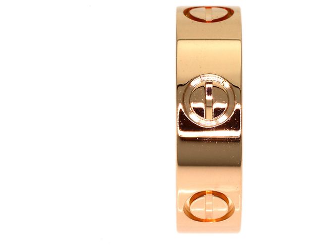 Cartier Love Ring in Pink Gold with Pink Sapphire - view 7