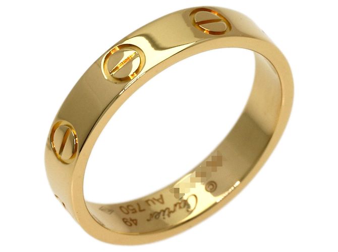 Anello Cartier Mini Love in Oro Giallo 18K - vista 2