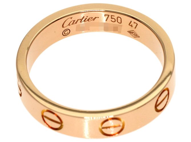 Anello Cartier Mini Love in oro rosa 18K - vista 4