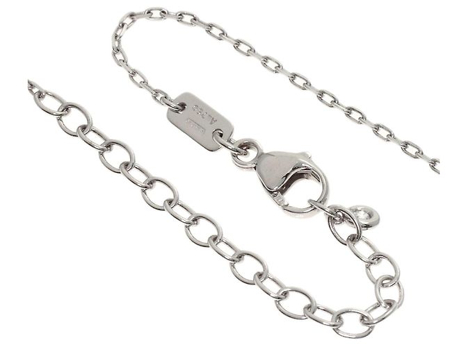 Collana Gucci Double G in oro bianco 18K - vista 3