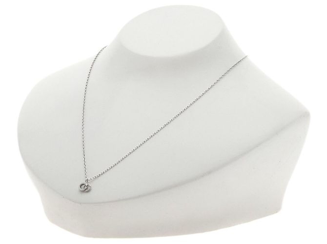 Collana Gucci Double G in oro bianco 18K - vista 4
