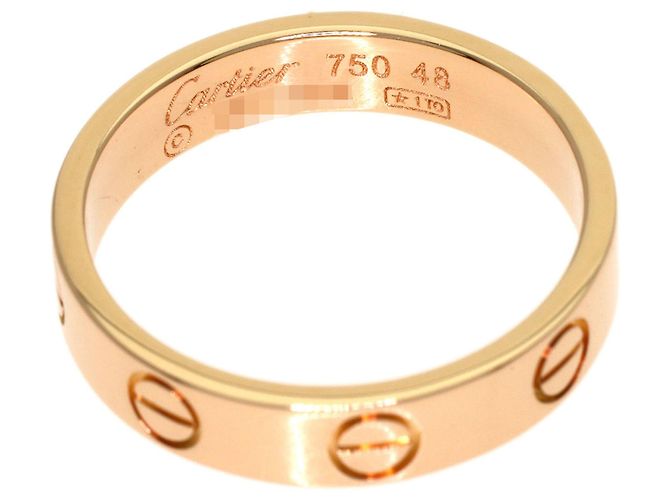 Anello Mini Love Cartier in oro rosa 18K - vista 4