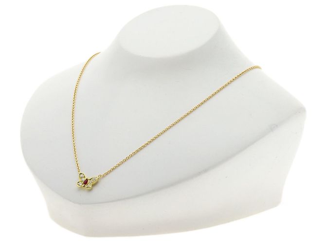 Collar Papillon de Rubíes y Diamantes Van Cleef & Arpels - vista 4
