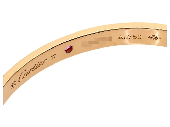 Bracciale Cartier Open Love in oro rosa 18K - vista 4