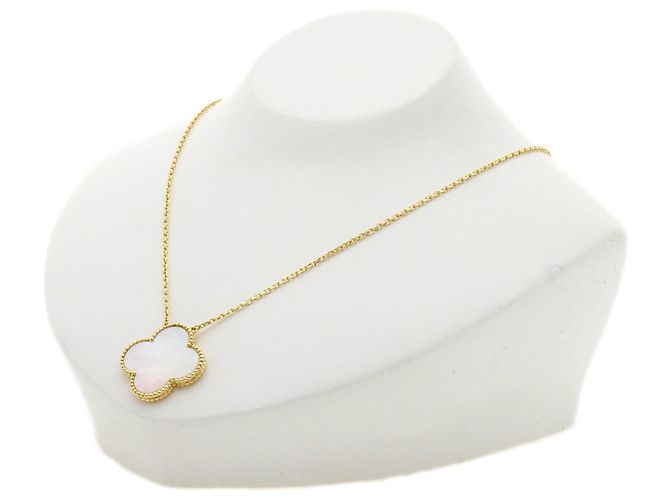Collar Magic Alhambra de nácar blanco Van Cleef & Arpels - vista 4