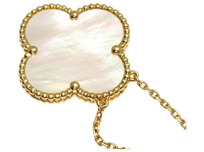 Collar Magic Alhambra de nácar blanco Van Cleef & Arpels - vista 5