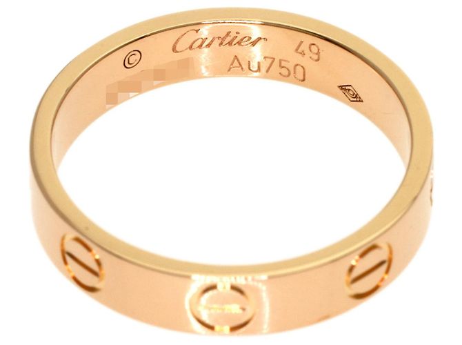 Anello Mini Love Cartier in oro rosa 18K - vista 4