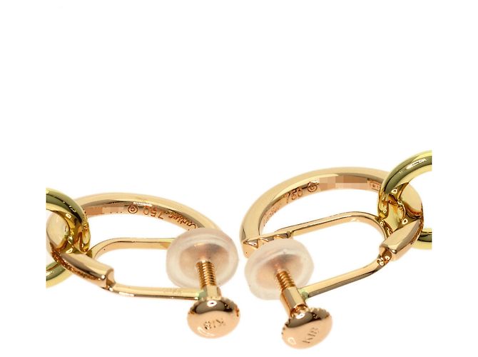Orecchini lunghi Cartier Trinity in oro 18K - vista 3