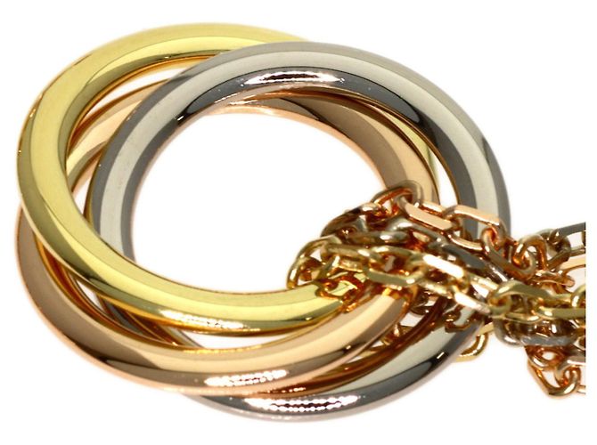 Orecchini lunghi Cartier Trinity in oro 18K - vista 5