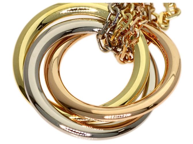 Orecchini lunghi Cartier Trinity in oro 18K - vista 6