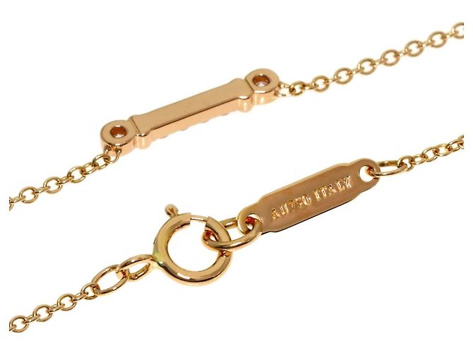 Collana Tiffany & Co. Fleur-de-lis in diamanti e oro rosa 18K - vista 2