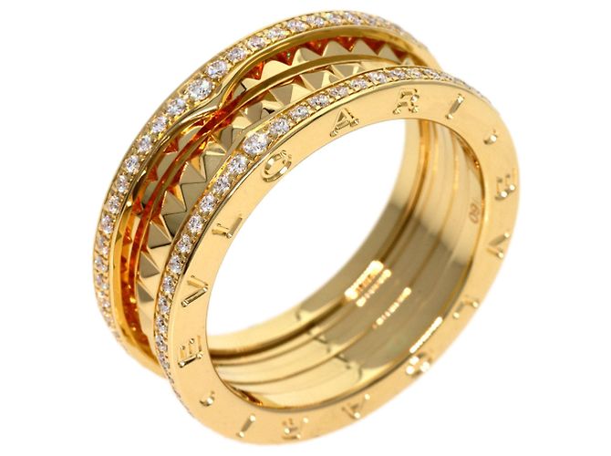 Bulgari Bvlgari B-zero1 Rock Edge Diamond Ring mit 2 Bändern - Ansicht 2