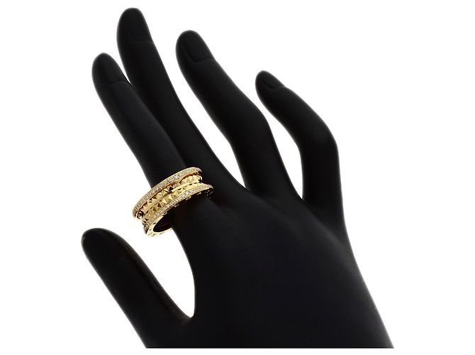 Bulgari Bvlgari B-zero1 Rock Edge Diamond Ring mit 2 Bändern - Ansicht 6