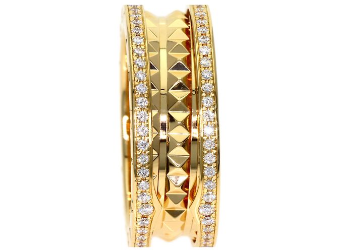 Bulgari Bvlgari B-zero1 Rock Edge Diamond Ring mit 2 Bändern - Ansicht 7