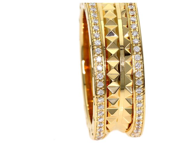 Bulgari Bvlgari B-zero1 Rock Edge Diamond Ring mit 2 Bändern - Ansicht 8