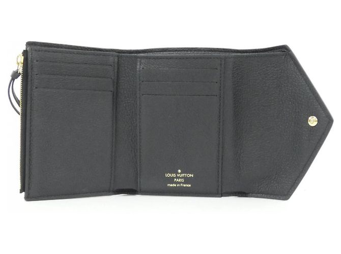 Louis Vuitton Monogram Empreinte Portefeuille Victorine Wallet Nero - vista 4