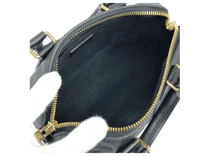 Borsa Boston Louis Vuitton Monogram Empreinte Speedy Bandoulière Nero - vista 10