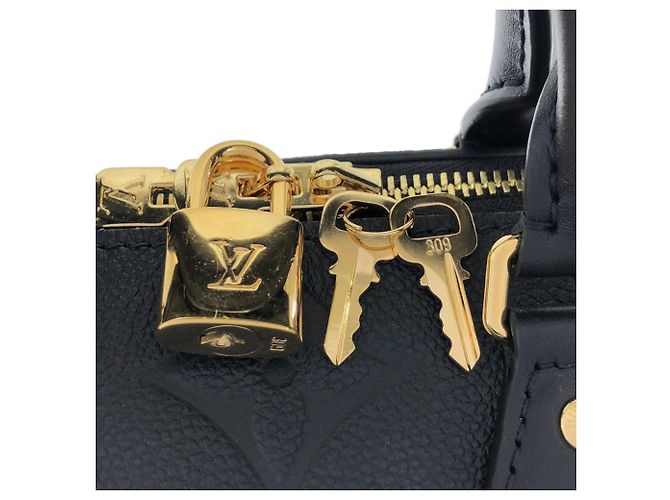 Borsa Boston Louis Vuitton Monogram Empreinte Speedy Bandoulière Nero - vista 3
