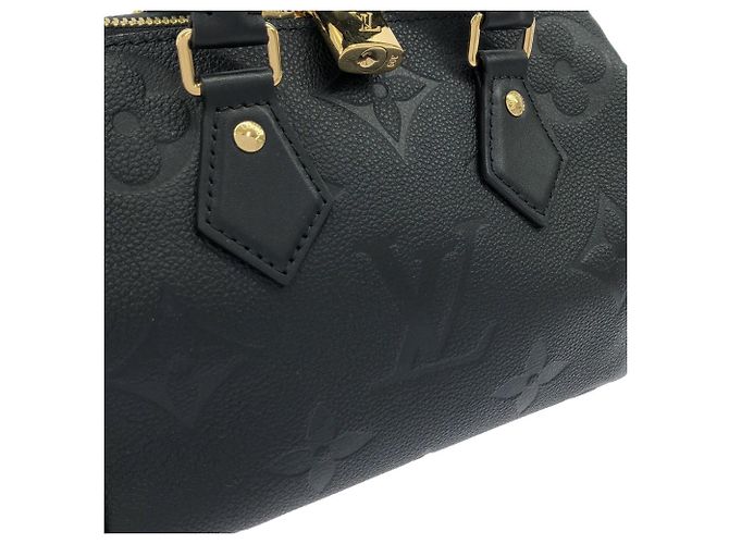 Borsa Boston Louis Vuitton Monogram Empreinte Speedy Bandoulière Nero - vista 4