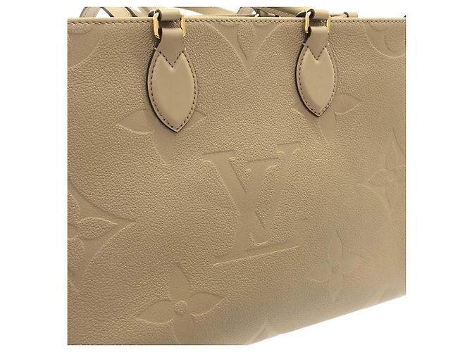Borsa Louis Vuitton Monogram Empreinte OnTheGo MM Grigio - vista 4