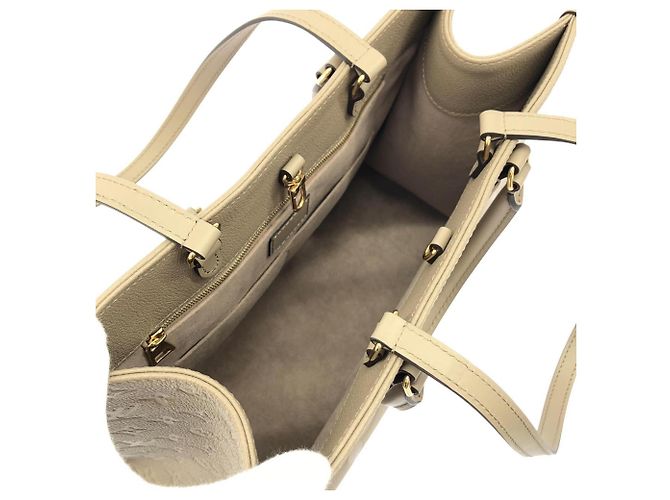 Borsa Louis Vuitton Monogram Empreinte OnTheGo MM Grigio - vista 8