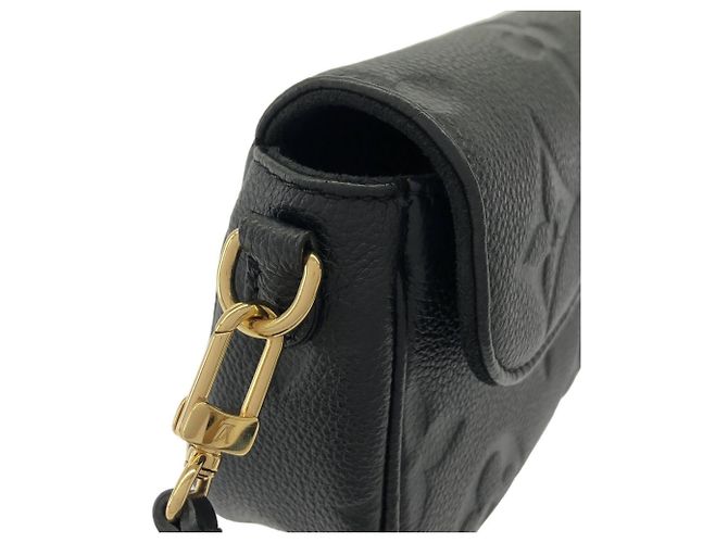 Ivy Borsa a tracolla Louis Vuitton Monogram Empreinte Nero - vista 6