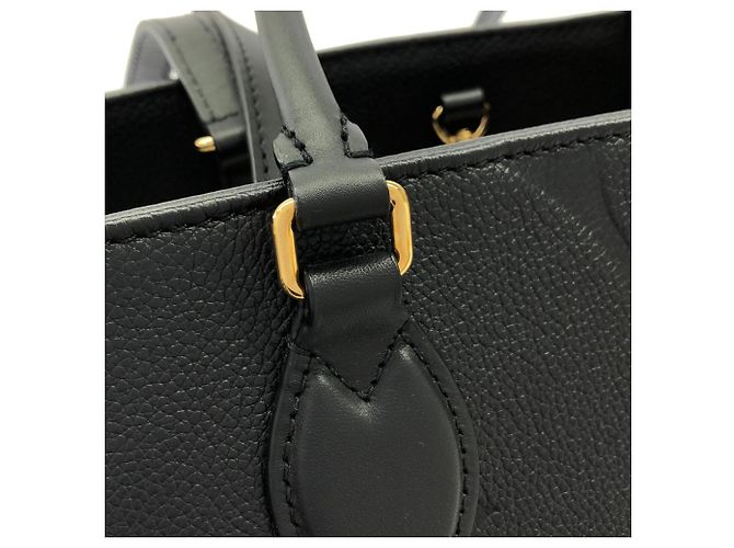 Borsa Louis Vuitton Monogram Empreinte OnTheGo MM Nero - vista 7