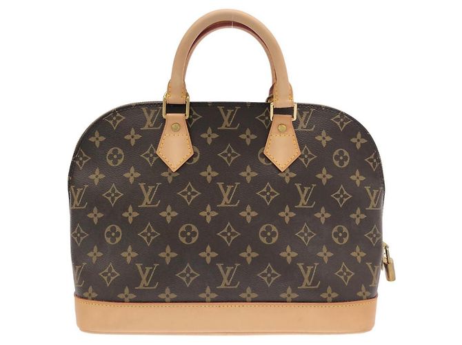 Borsa Louis Vuitton Monogram Alma PM Marrone Monogramma - vista 2